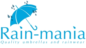 Logo for local Glasgow business 'Rain-mania' who specialised in designer rainwear